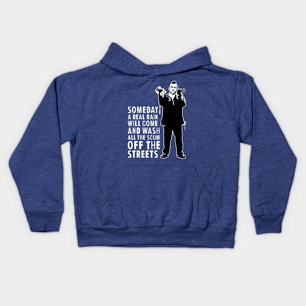 Taxi Driver "Someday A Real Rain Will Come" Kids Hoodie by CultureClashClothing